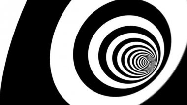 Soyut zebra beyaz ve siyah form animasyon