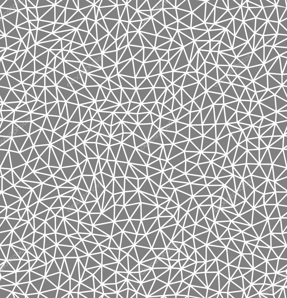 Graphic vector seamless pattern, simple net, white and gray