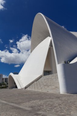 Tenerife, İspanya - 18 Eylül: Auditorio de Tenerife 18 Eylül 2015 tarihinde Santa Cruz, Tenerife, İspanya