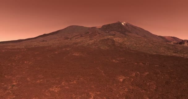 Légi. Levette a Mars bolygó felszínén — Stock videók