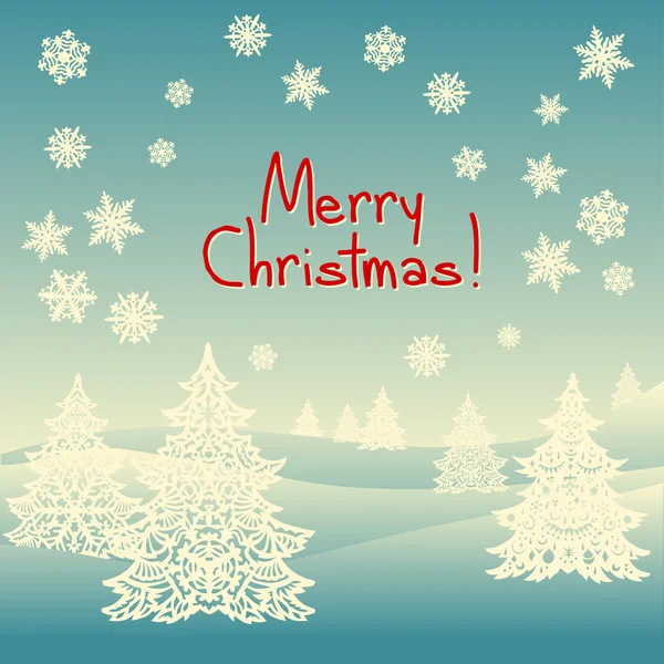 Neşeli Noel süsleme peyzaj