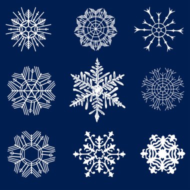 Farklı kar taneleri kümesi