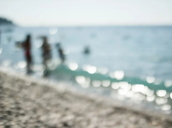 Bokeh arka plan, deniz, plaj, Güneş, Nice, Fransa