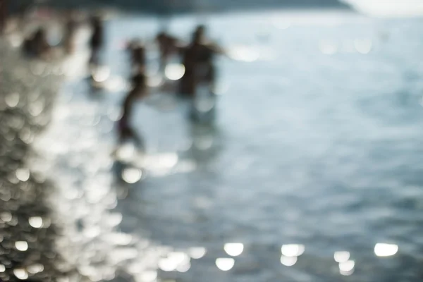 Bokeh arka plan, deniz, plaj, Güneş, Nice, Fransa