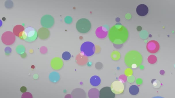 Konfeti Simler Gibi Bulanık Renkli Parçacıklara Sahip Bir Arkaplan — Stok video