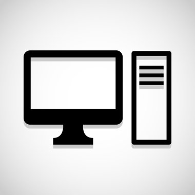 Bilgisayar gölge simgesi herhangi bir kullanım için harika. Vektör Eps10.