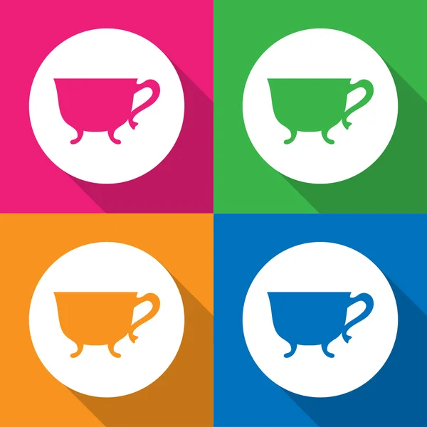 Cup icons set great for any use. Vector EPS10. — Stock Vector