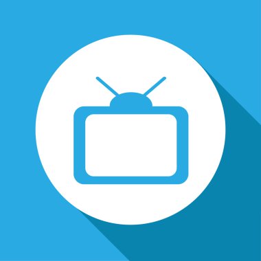 Televizyon simgesi herhangi bir kullanım için harika. Vektör Eps10.