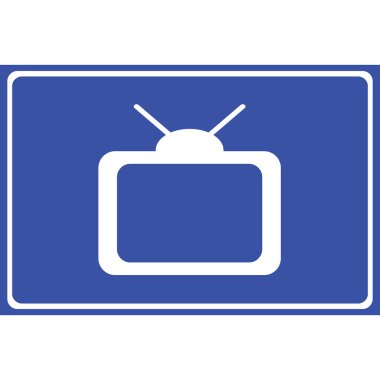 TV simgesi herhangi bir kullanım için harika. Vektör Eps10.