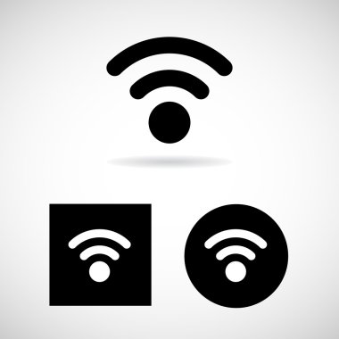 WiFi simgesi herhangi bir kullanım için harika. Vektör Eps10.