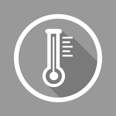 Gri termometre simgeler vektör Eps10, herhangi bir kullanım için büyük.