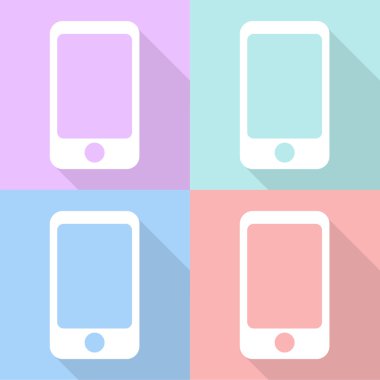 akıllı telefon simgeleri herhangi bir kullanım için büyük ayarlayın. Vektör Eps10.