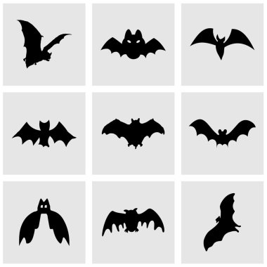 Yarasa simgeleri herhangi bir kullanım için büyük ayarlayın. Vektör Eps10.