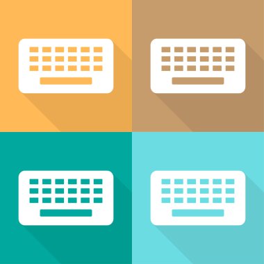 klavye simgeleri herhangi bir kullanım için büyük ayarlayın. Vektör Eps10.