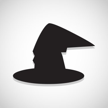 sihirli cadı şapka simgesi herhangi bir kullanım için harika. Vektör Eps10.