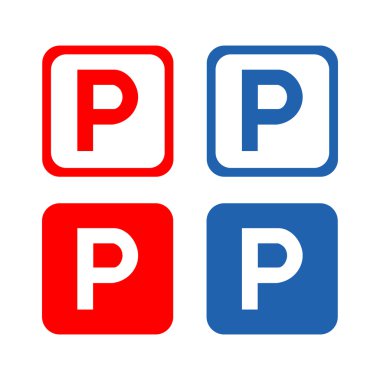 Simge vektör Eps10, büyük herhangi bir kullanım için otopark.