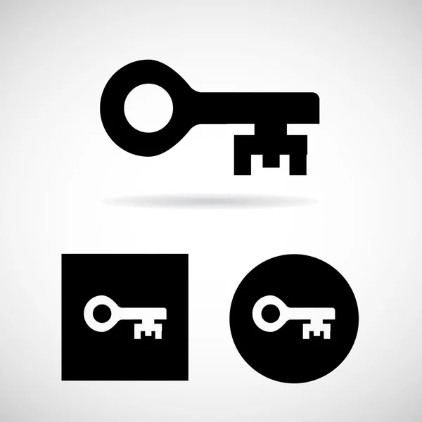 Schlüssel im Kreis-Icons-Vektor eps10, ideal für jeden Einsatz. — Stockvektor