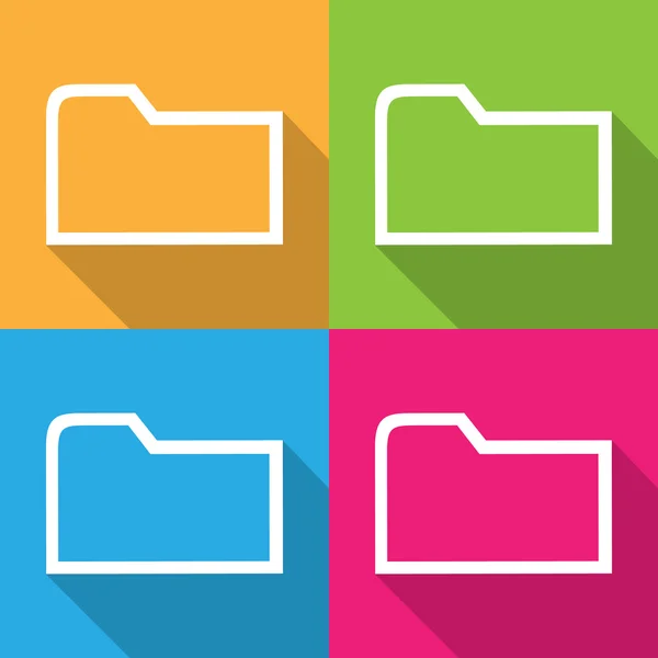 Colorful File Folder Vector EPS10, Great for any use. — Stock Vector