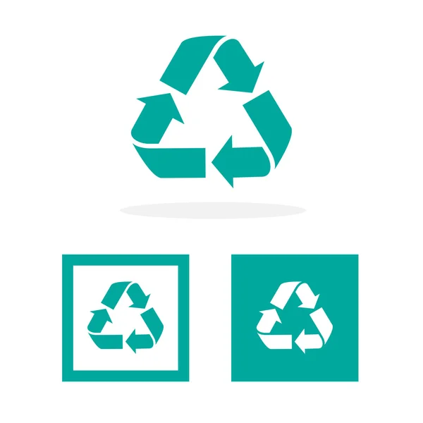 Recycle symbol icon great for any use. Vector EPS10. — Stock Vector