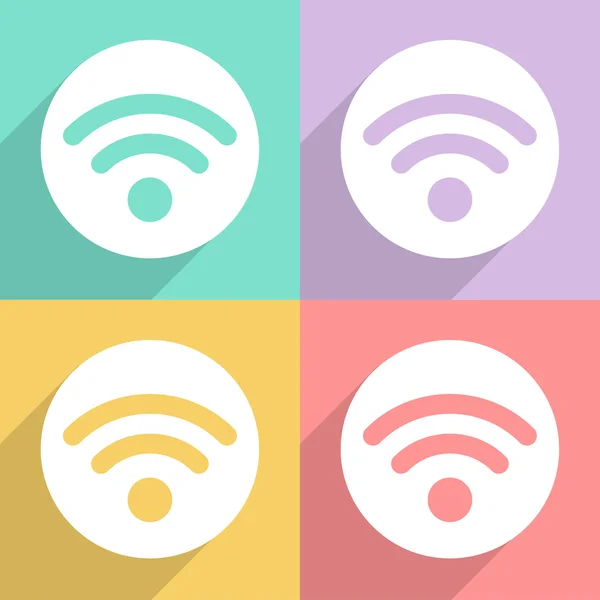 Ícones Wi-Fi grande para qualquer uso. Vetor EPS10 . —  Vetores de Stock