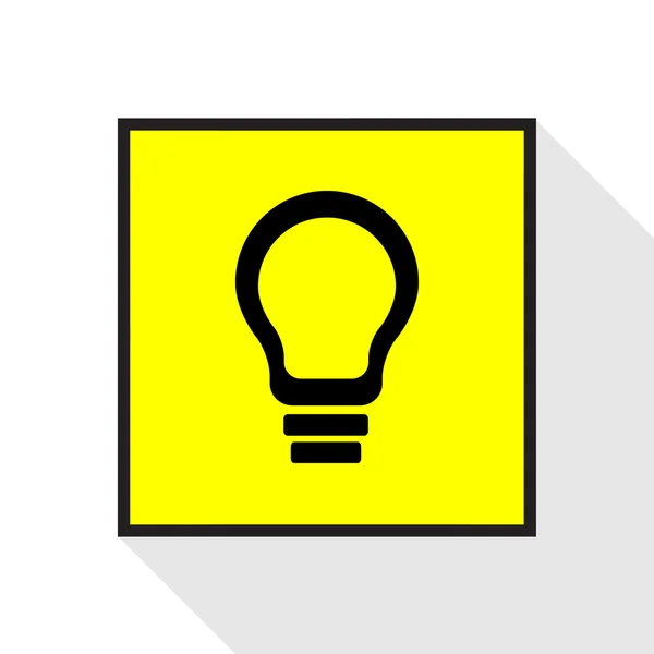 Ampoule jaune vecteur EPS10, idéal pour tout usage . — Image vectorielle