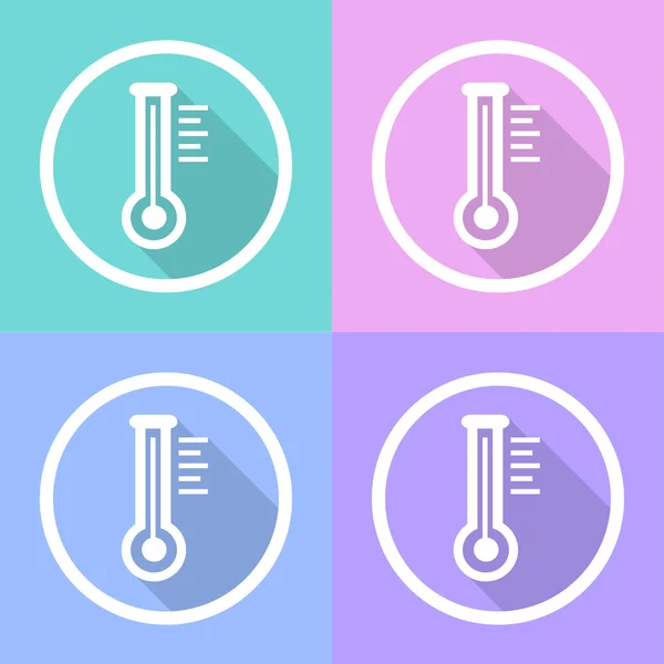 Kleurrijke Thermometer pictogrammen instellen Vector Eps10, ideaal voor elk gebruik. — Stockvector
