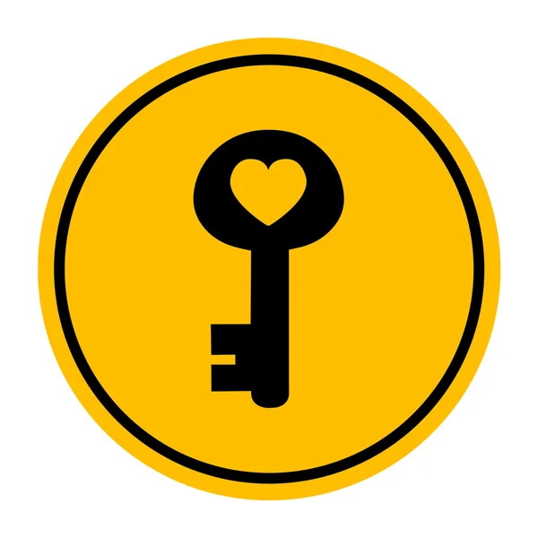 Key of heart icon great for any use. Вектор S10 . — стоковый вектор