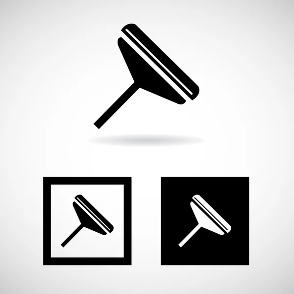 Black Paint Brush Icons Vector EPS10, Great for any use.Vector EPS10, Great for any use. — Stock Vector