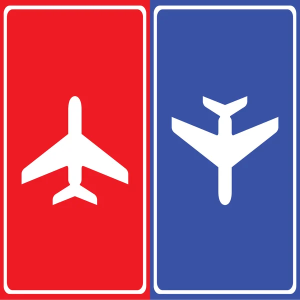 Vliegtuig iconen set zeer geschikt voor elk gebruik. Vector Eps10. — Stockvector