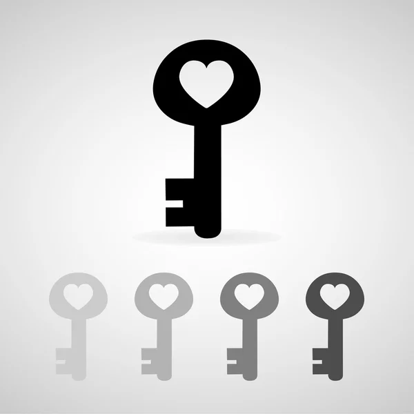 Viktiga hjärtat ikoner anger stor för någon användning. Vector Eps10. — Stock vektor
