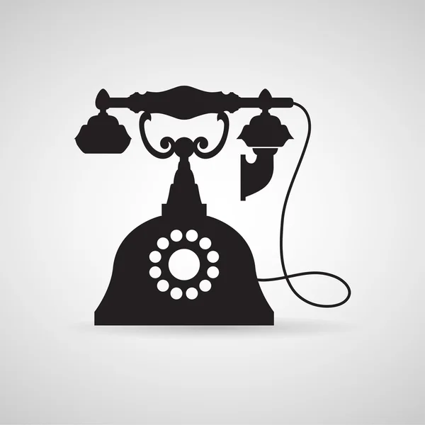 Telephone Vintage icon great for any use. Vector EPS10. — Stock Vector