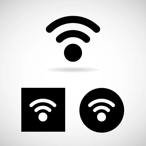 WiFi-ikonen är bra för någon användning. Vector Eps10. Vektorgrafik
