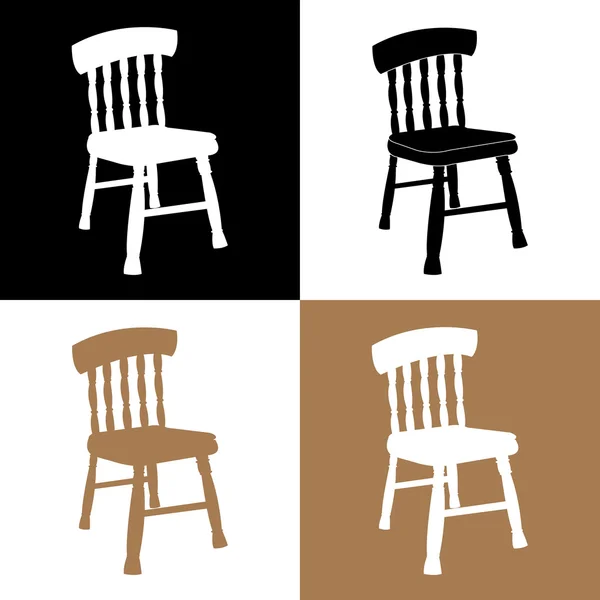 Ensemble de chaises vecteur EPS10, idéal pour toute utilisation . — Image vectorielle