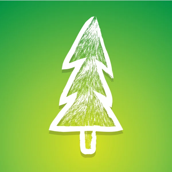 圣诞节手绘套树矢量 Eps10，伟大的任何使用. — 图库矢量图片
