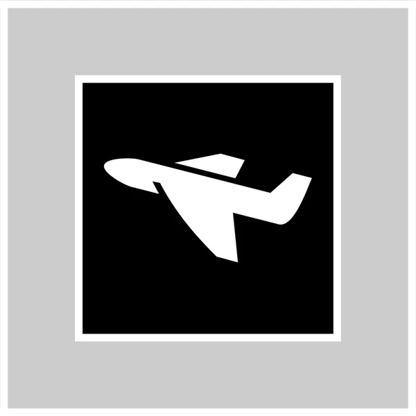 Vliegtuig symbool Vector Eps10, groot voor elk gebruik. — Stockvector