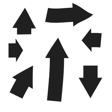 Ok simgeler vektör Eps10, herhangi bir kullanım için büyük.