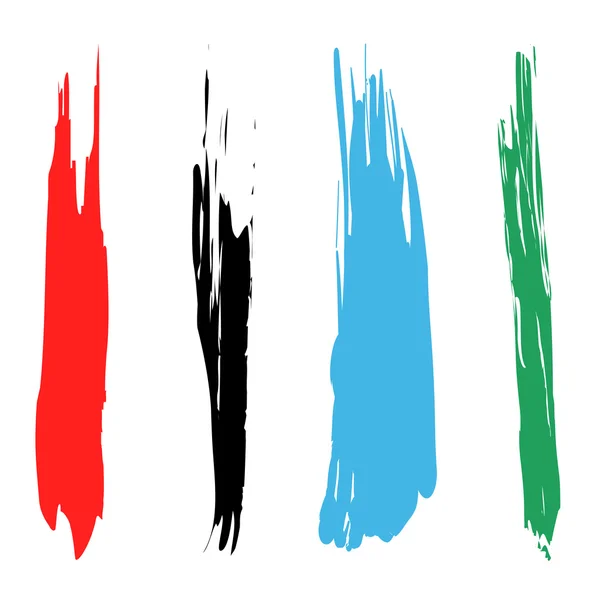 Abstract Hand-painted Brush Strokes Vector EPS10, Great for any use. — Stock Vector