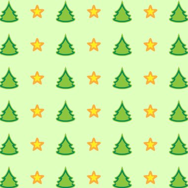 Noel ağacı ve yıldız vektör Eps10, büyük seamless modeli herhangi bir kullanım için.