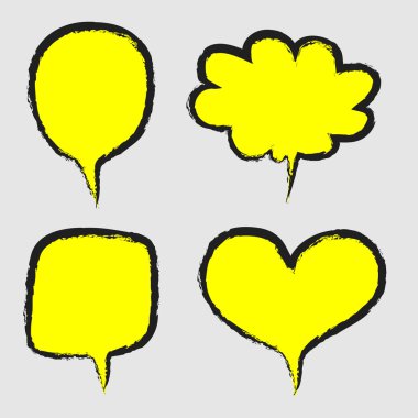 Konuşma Balloonsvector Eps10, büyük herhangi bir kullanım için çizim.