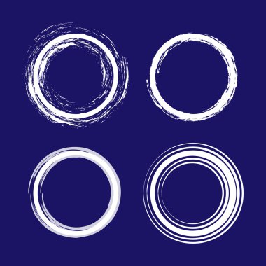 Grunge yuvarlak vektör Eps10, büyük herhangi bir kullanım için çerçeveler.