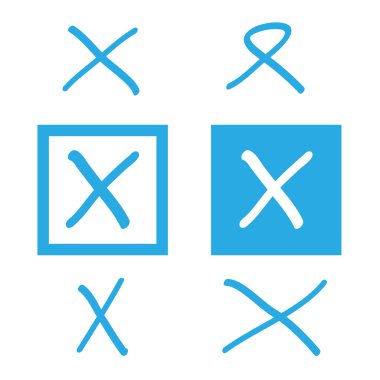 Yanlış kutusunu işaretler vektör Eps10, çapraz büyük herhangi bir kullanım için.