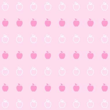 Apple arka plan desen vektör Eps10, büyük herhangi bir kullanım için pembe.