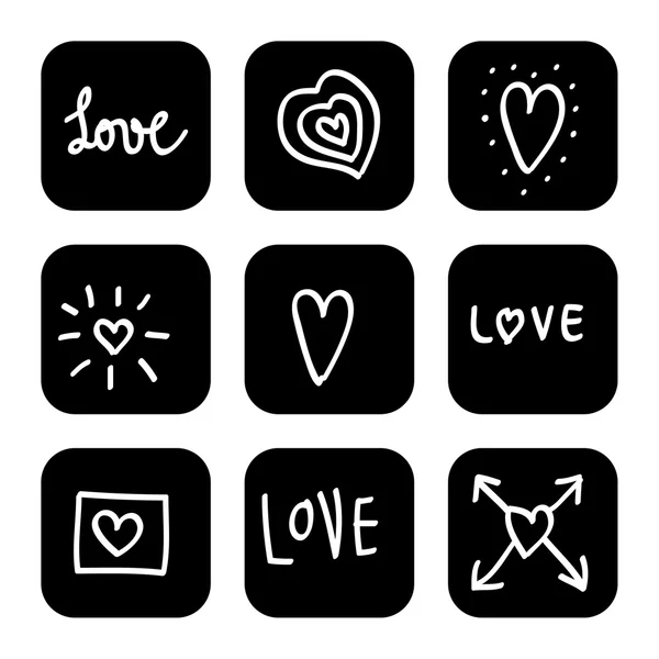 Signo de amor con corazones gratis Vector EPS10, ideal para cualquier uso . — Archivo Imágenes Vectoriales