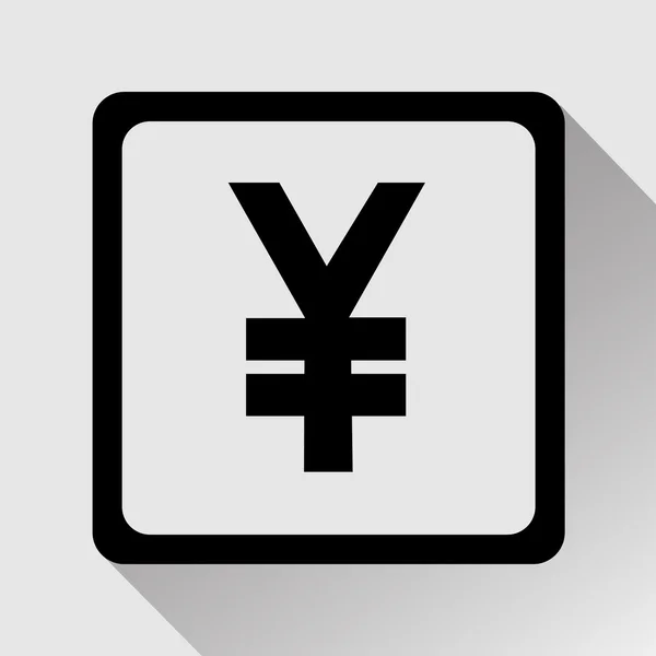 Yen sign square icon Vector EPS10, Great for any use. — Stock Vector