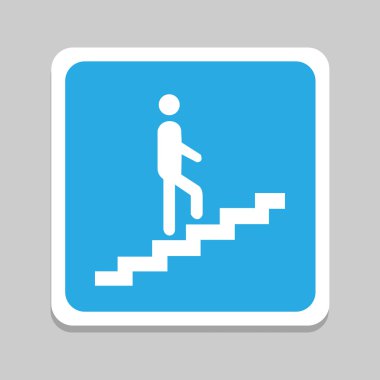 Merdiven vektör Eps10, yürüyüşe büyük kullanım için herhangi bir adamım.