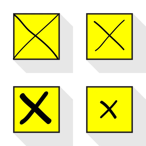 X of verkeerde bol, verworpen Mark Icon Vector Eps10, ideaal voor elk gebruik. — Stockvector