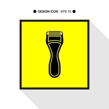 Ustura simgesi 9 vektör Eps10, büyük herhangi bir kullanım için tıraş.