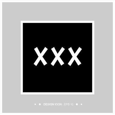 5 vektör Eps10, büyük herhangi bir kullanım için Xxx Icon set.