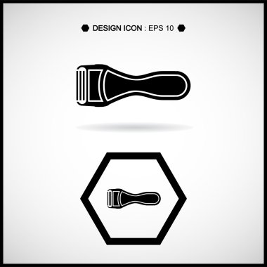 Ustura simgesi 1 vektör Eps10, büyük herhangi bir kullanım için tıraş.