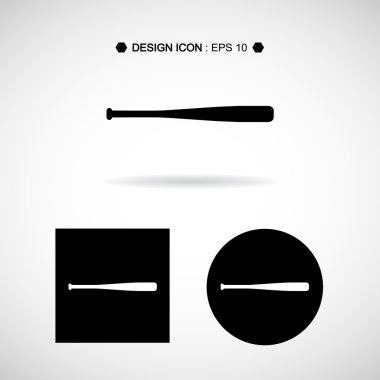 Beyzbol sopası 1 vektör Eps10, büyük herhangi bir kullanım için.